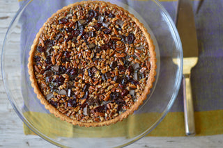 Chocolate Cranberry Pecan Tart
