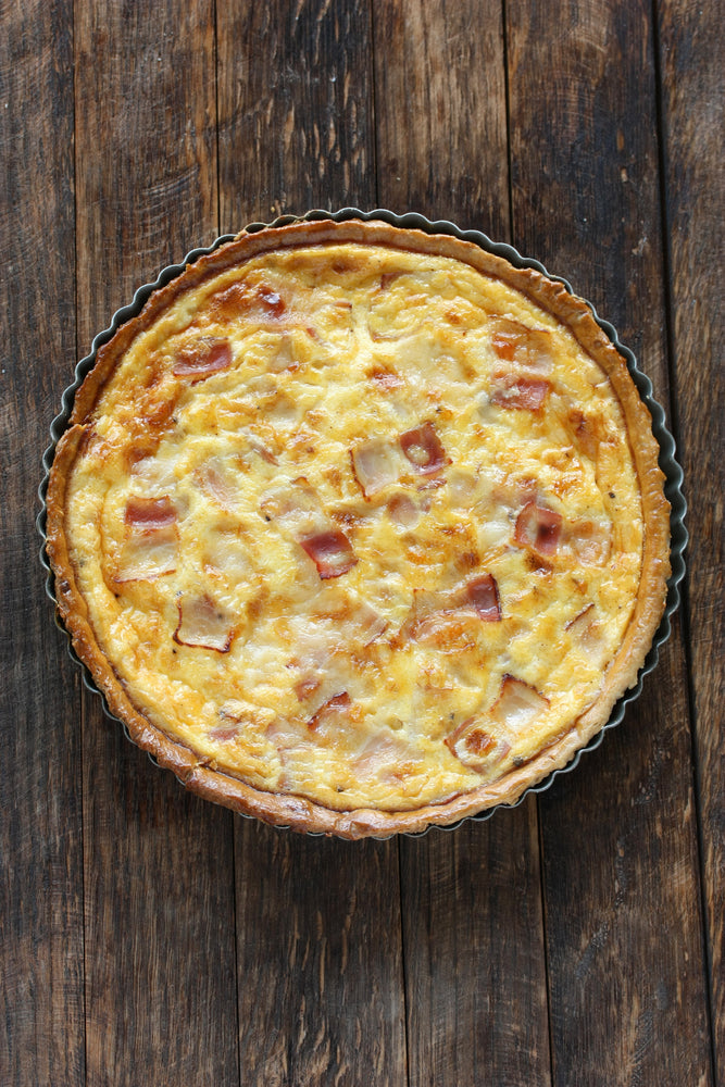 Bacon and Cheddar Quiche