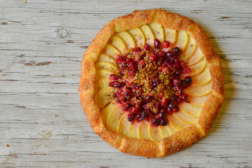 Apple Cranberry Walnut Tart