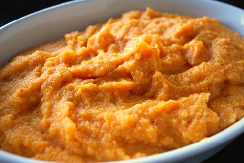 Mashed Sweet Potatoes and Pomegranates